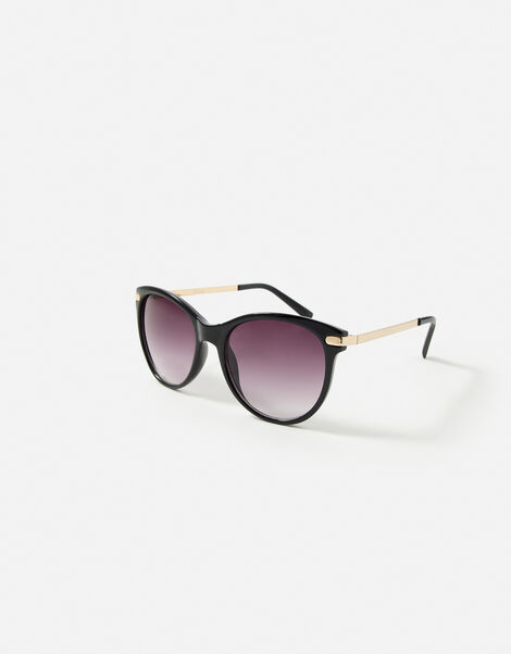 Rubee Flat Top Sunglasses Black, Black (BLACK), large
