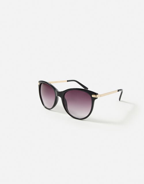 Rubee Flat Top Sunglasses, Black (BLACK), large