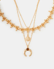 2-Pack Horseshoe Pendant Layered Necklaces, , large