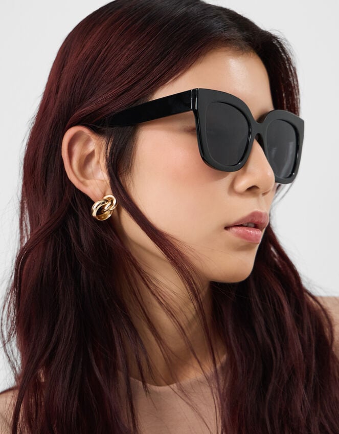 Chunky Cat Eye Sunglasses, , large
