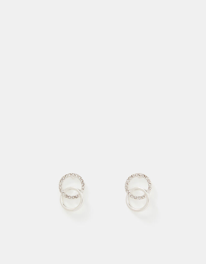 Infinity Pav&eacute; Drop Earrings, , large