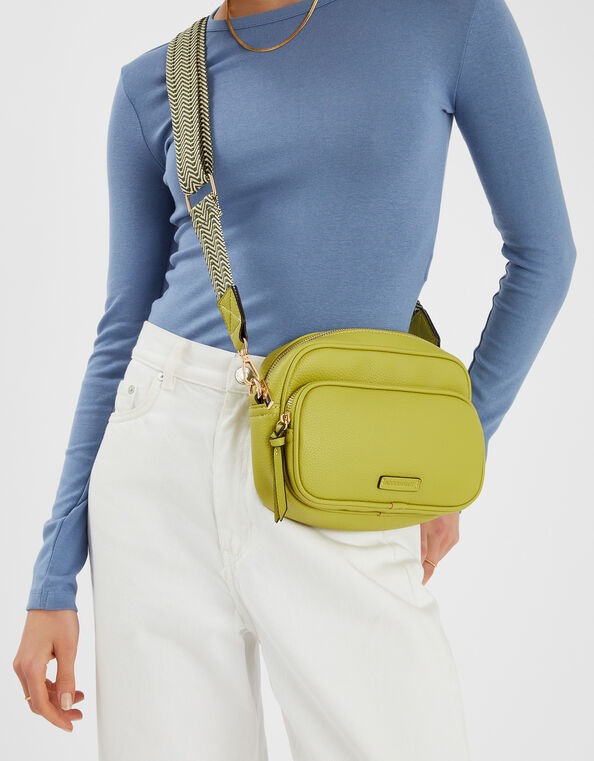 Double Zip Camera Bag, Green (GREEN), large