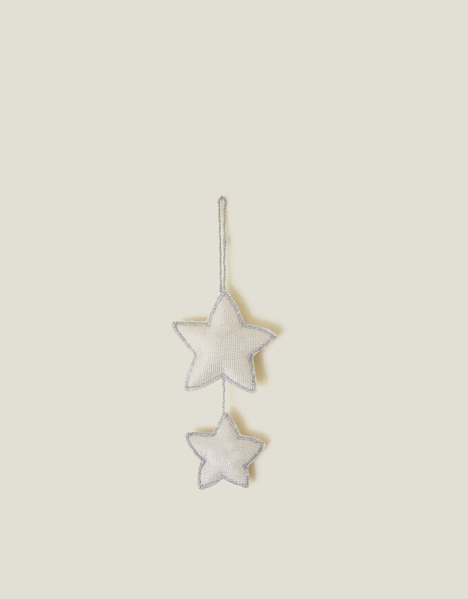 Embellished Two Star Christmas Tree Decoration, , large