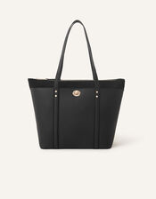 Maddox Tote Bag, Black (BLACK), large