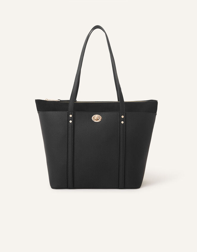 Maddox Tote Bag, Black (BLACK), large