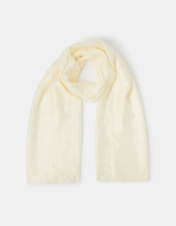 Lightweight Shimmer Scarf, Ivory (IVORY), large