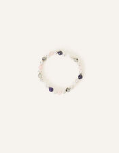 Sterling Silver-Plated Semi-Precious Stone Bracelet, , large