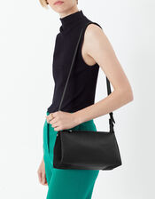 Sofia Suedette Cross Body Bag, Black (BLACK), large