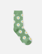 All Over Daisy Print Sock, , large
