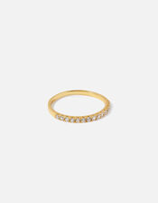 Gold-Plated Sterling Silver Eternity Band Ring, Gold (GOLD), large