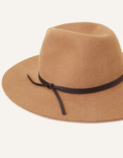 Wool Fedora, Camel (CAMEL), large