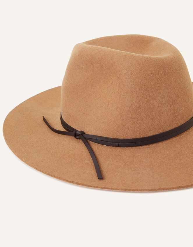 Wool Fedora, Camel (CAMEL), large