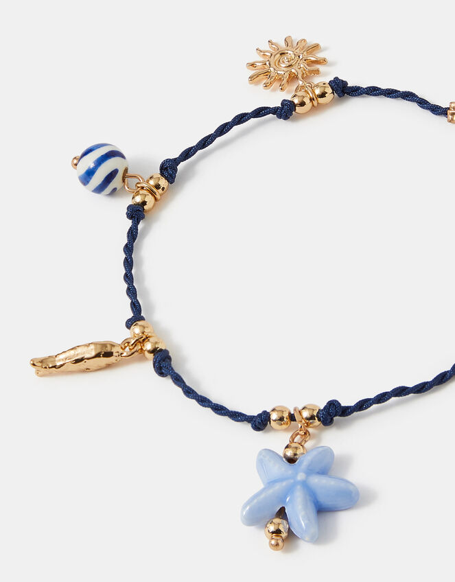 Charm Twisted Thread Anklet, , large