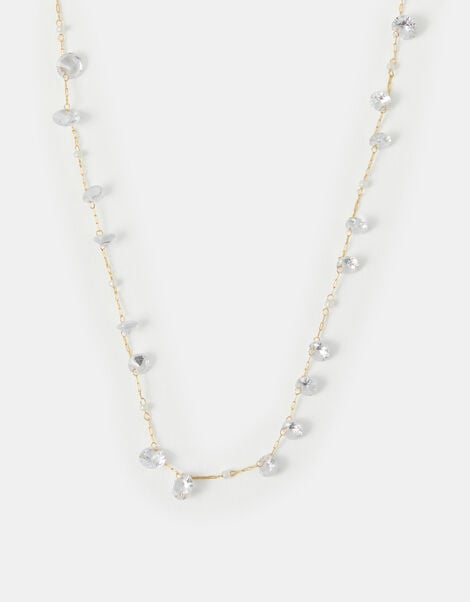 14ct Gold-Plated Multi Stone Necklace, , large
