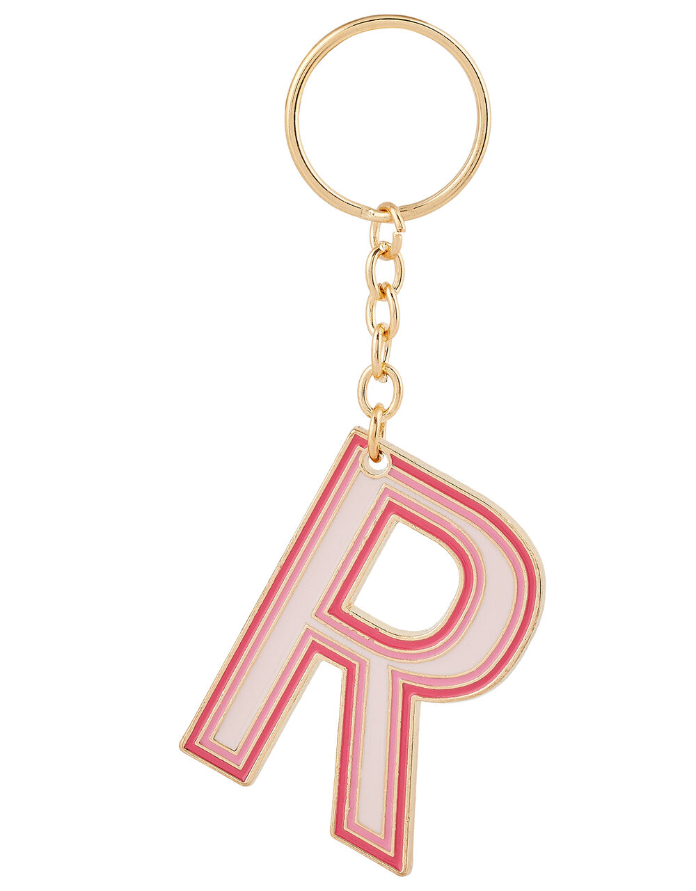 Enamel Metal Initial Keyring R Keyrings Accessorize Global