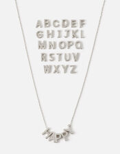 Make-Your-Own Letter Necklace, Silver (SILVER), large