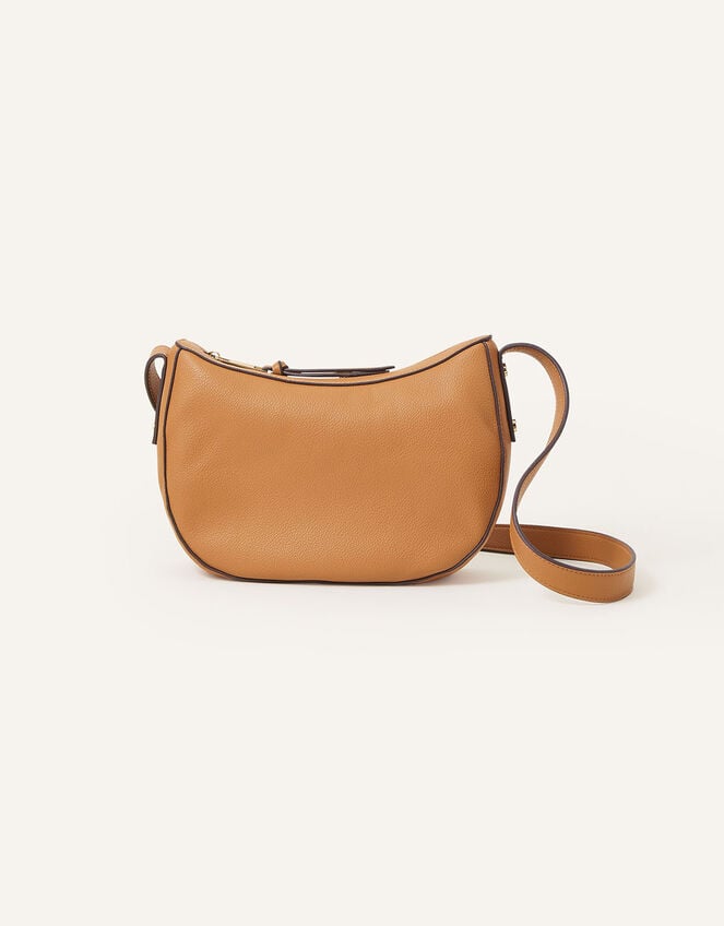 Scoop Cross-Body Bag, Tan (TAN), large