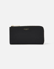 Large Zip Wallet, Black (BLACK), large
