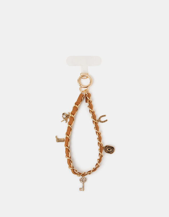 Western Chain Wrist Phone Strap, , large