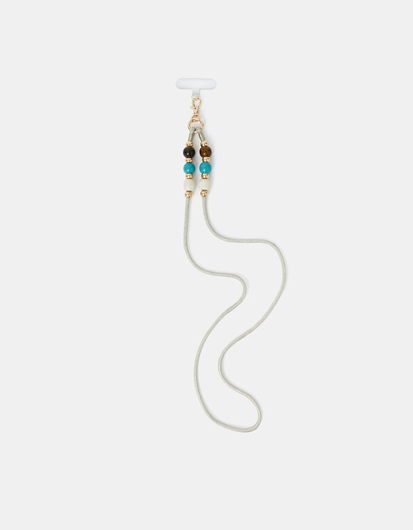 Metallic Bead Phone Strap, , large