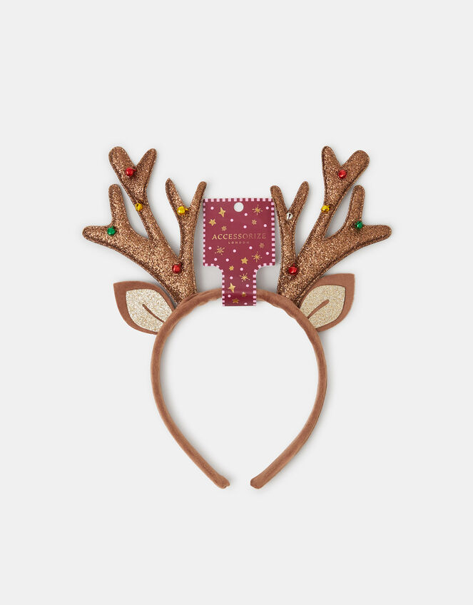 Christmas Reindeer Antlers Headband, Brown (BROWN), large