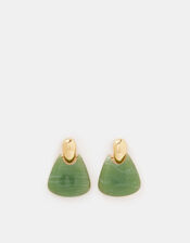 Resin Wedge Door Knocker Earrings, , large