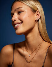 14ct Gold-Plated Flower Cluster Necklace, , large