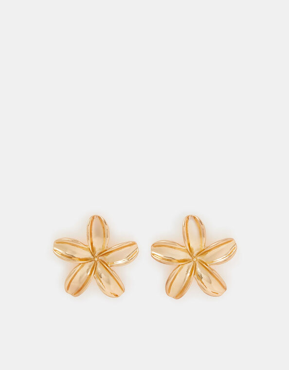 Flower Stud Earrings, , large