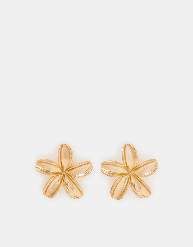Flower Stud Earrings, , large
