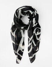 Gibra Animal Scarf in Recycled Polyester, , large