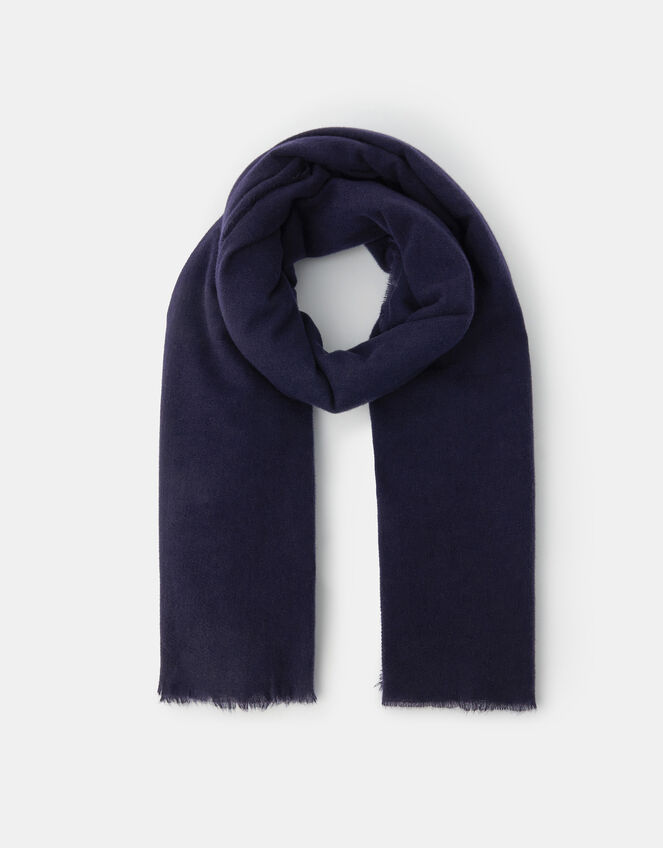 Grace Super-Soft Blanket Scarf, Blue (NAVY), large