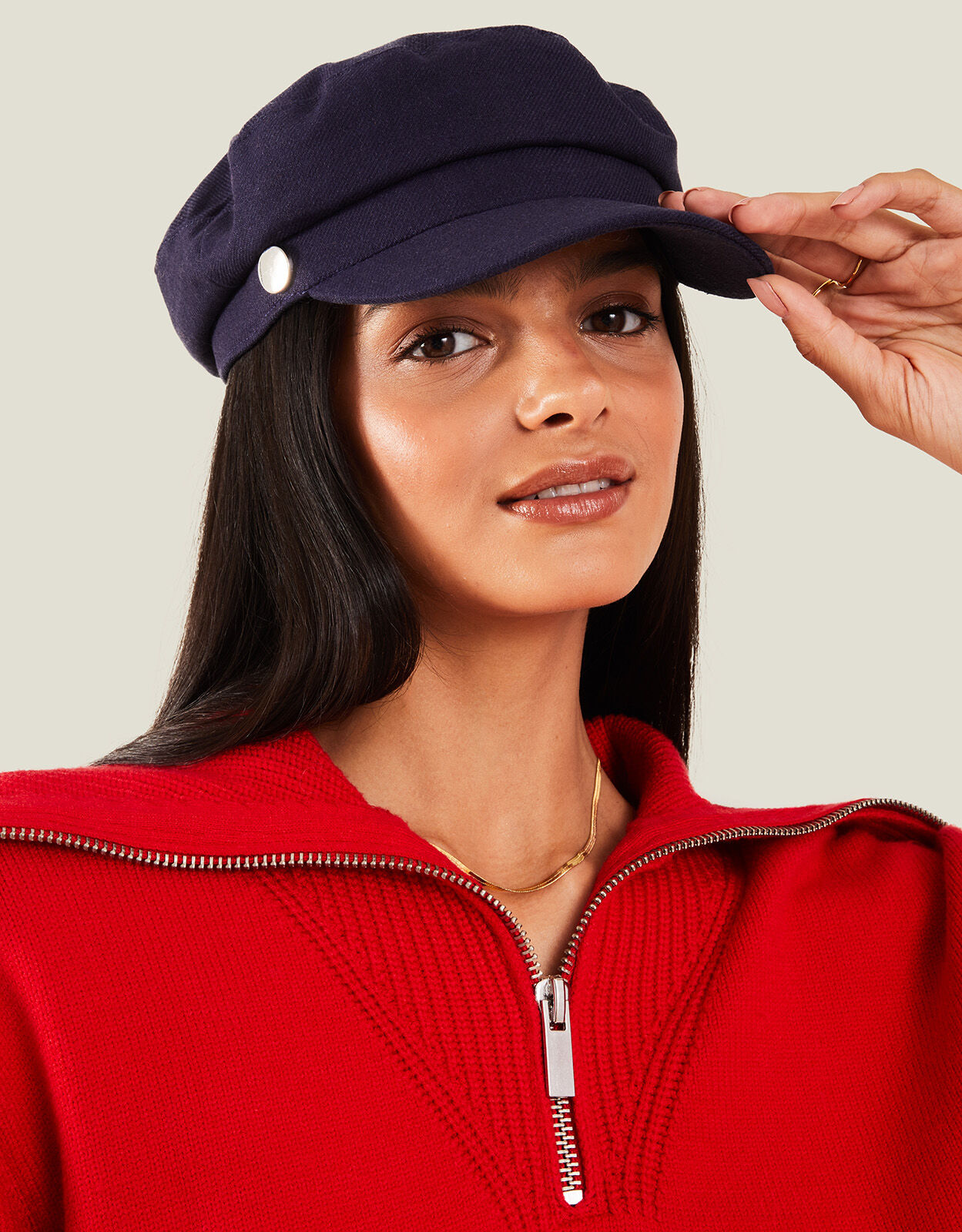 Canvas Baker Boy Hat Blue Sale Accessorize Global