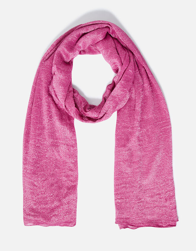 Glitter Occasion Scarf, Pink (FUCHSIA), large