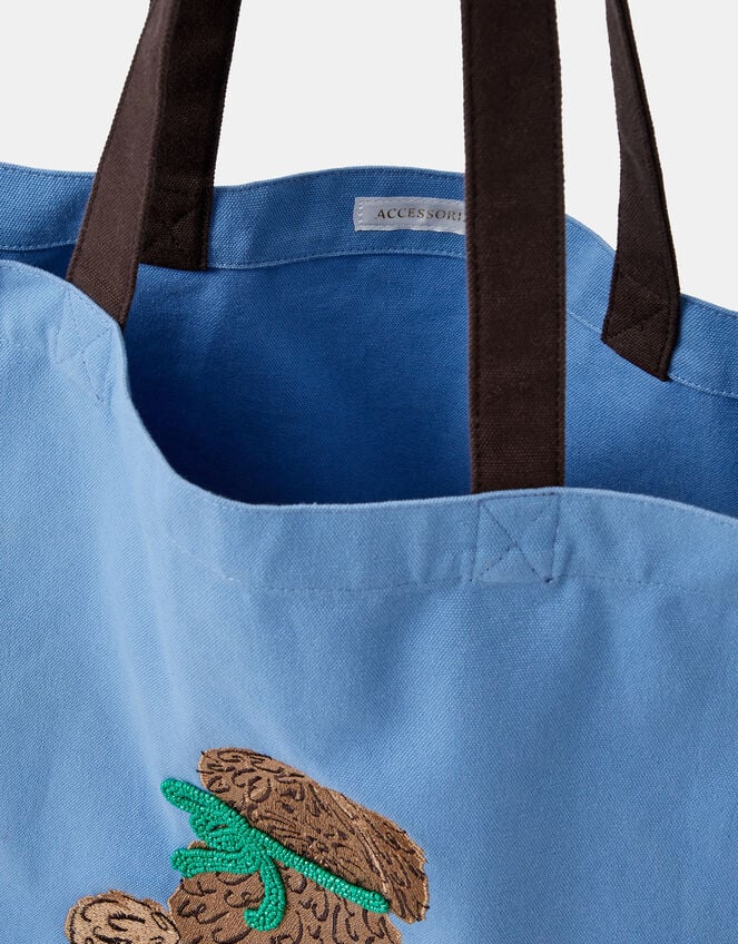 Accessorize x Good Manners Dog Embroidered Shopper Bag, , large