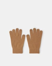 Stretch Touchscreen Gloves, Camel (CAMEL), large