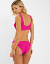 Crinkle Bikini Bottoms, Pink (PINK), large