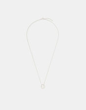 Sterling Silver Molten Pendant Necklace, , large