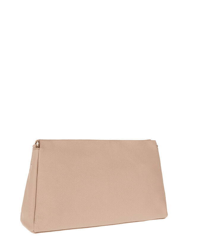Jane Leather and Suede Clutch Bag, , large