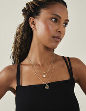 Classic Discs Layered Necklace, , large