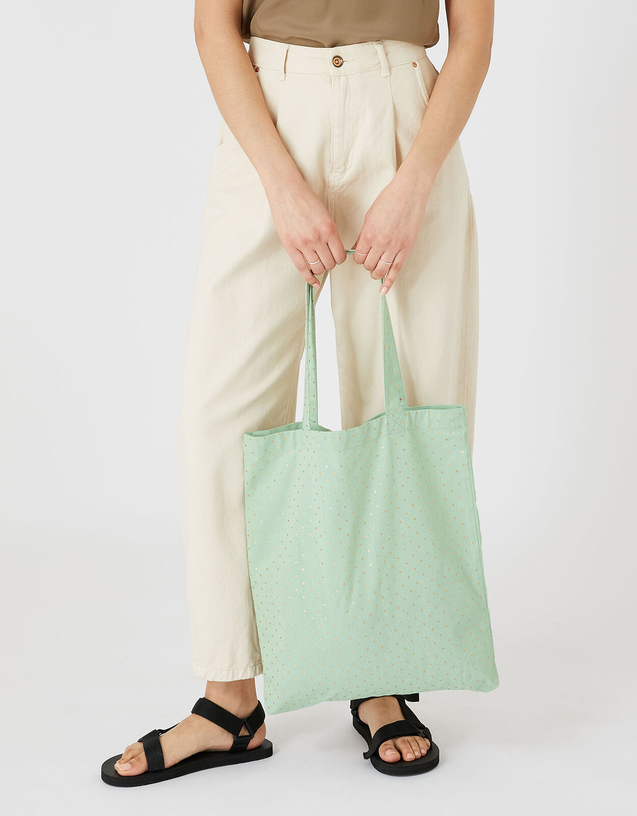 Light green tote best sale bag