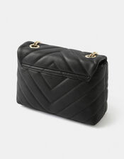 Mia Quilted Cross-Body Bag, Black (BLACK), large