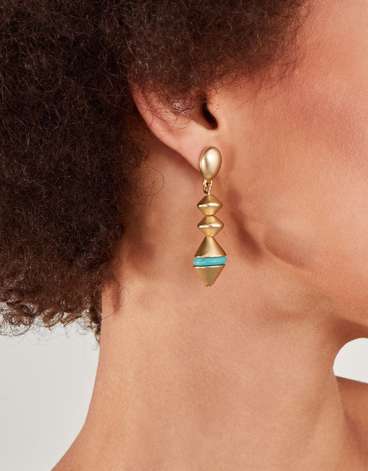 Metal drop new arrivals earrings