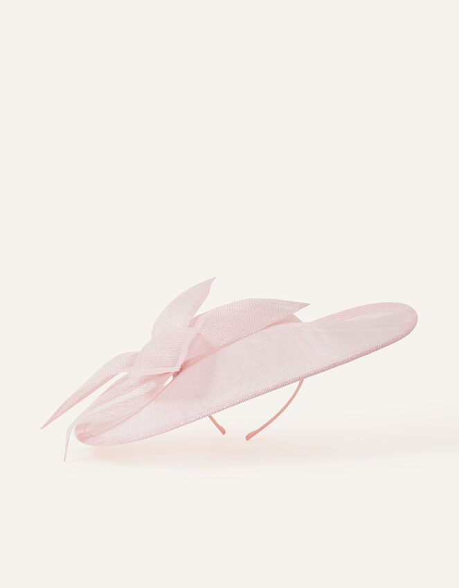 Flower Statement Disc Fascinator, Pink (PALE PINK), large