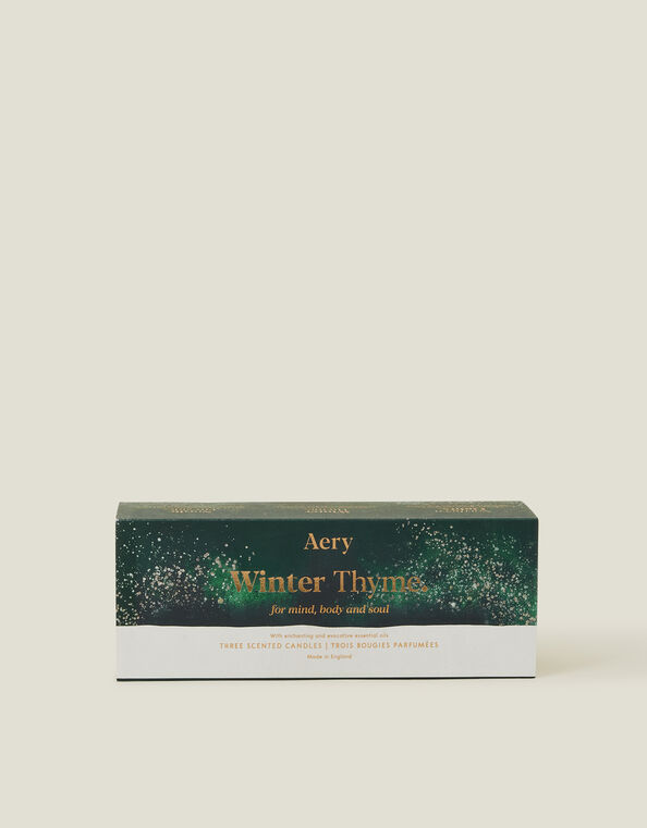 Aery Winter Thyme Votive Candles Set, , large