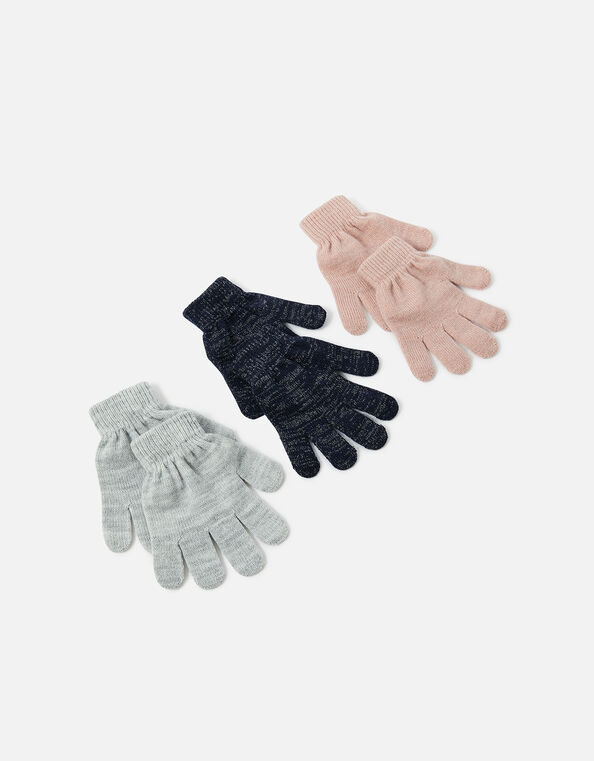 Girls Gloves Multipack Multi, Multi (BRIGHTS-MULTI), large