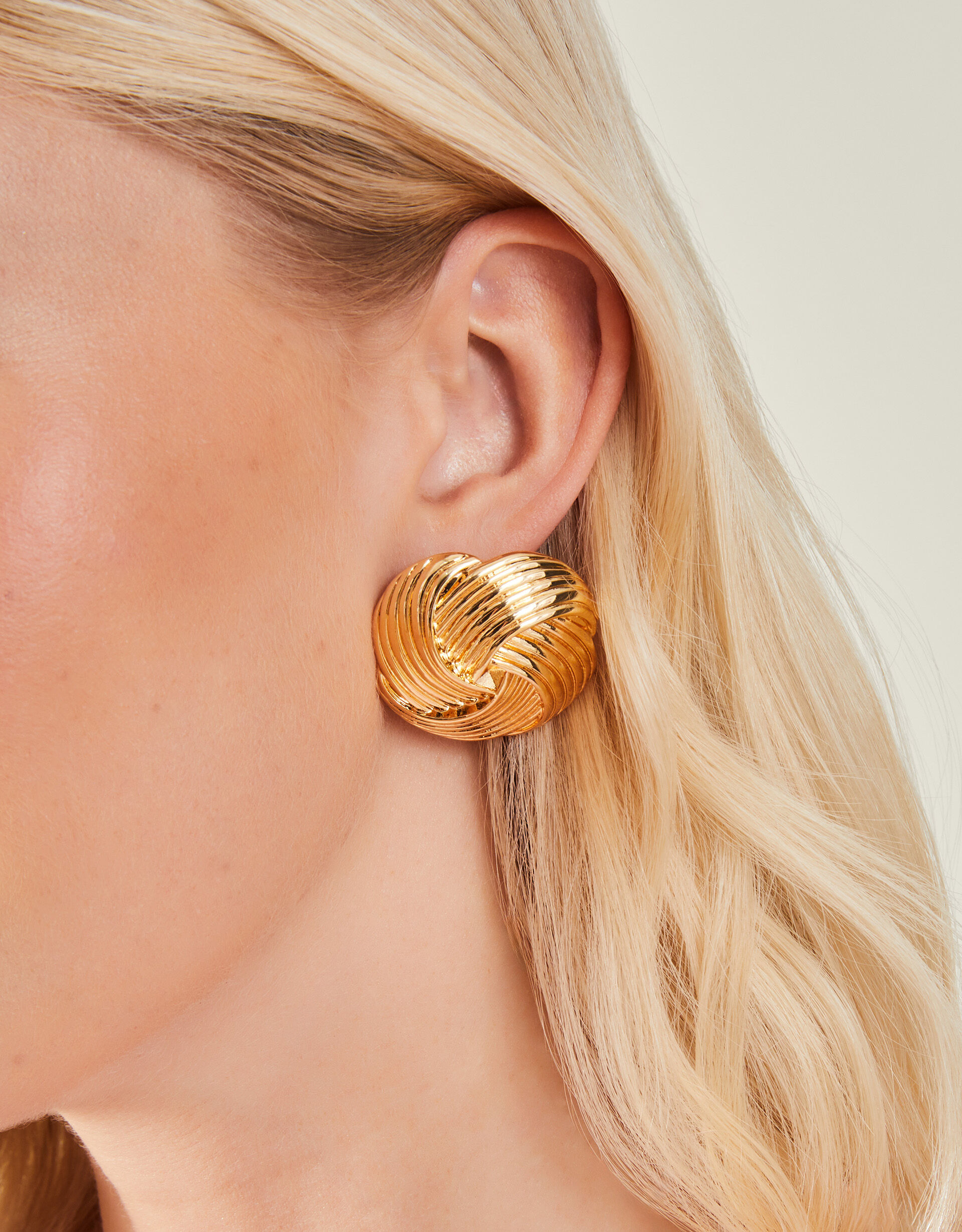 Oversized Knot Stud Earrings Stud Earrings Accessorize ROI
