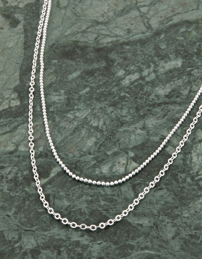 Sterling Silver Layered Necklace , , large