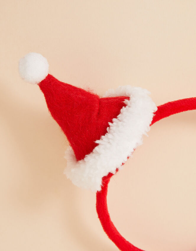 Santa Dog Headband, Red (RED), large