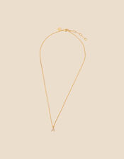 Gold-Plated Sparkle Initial Pendant Necklace, Gold (GOLD), large
