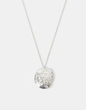 Sterling Silver-Plated Shell Necklace, , large